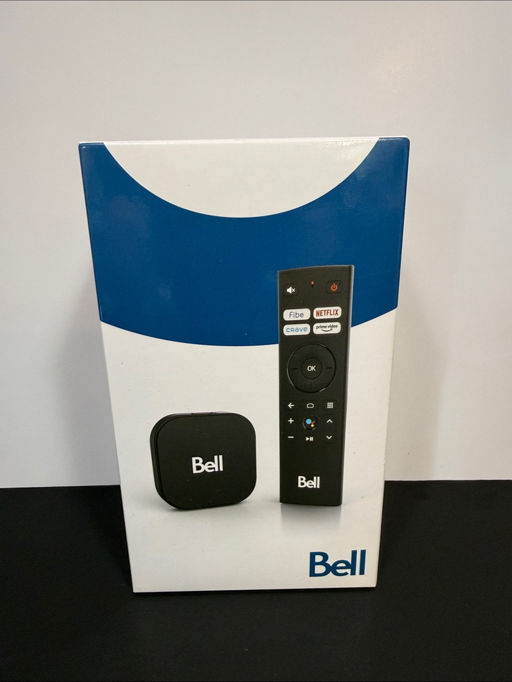 google Bell Streaming Media Box and Remote - Black and Blue